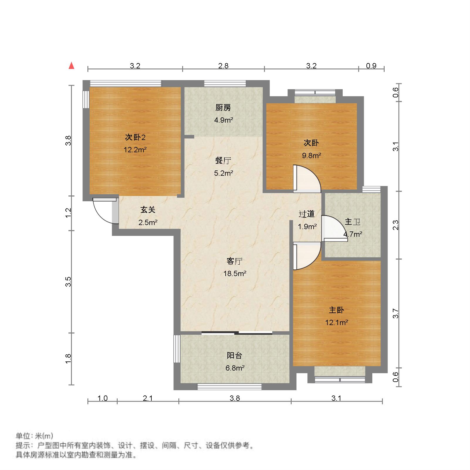 红谷滩区昌北经开区毛坯3室1厅1卫二手房出售12