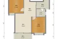 梅湖明珠2室2厅1卫1阳台86㎡ 带超大入户花园13