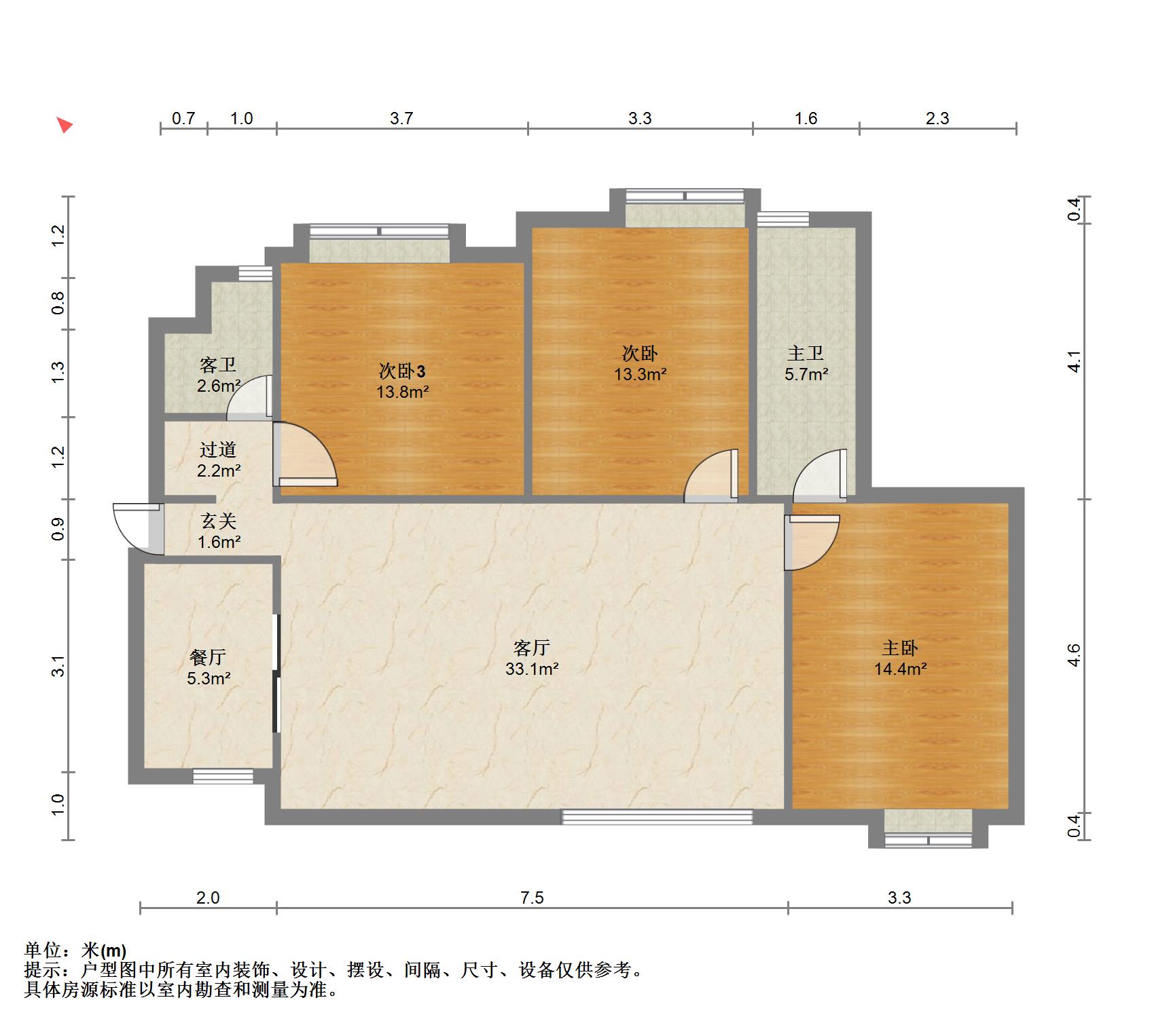 时代水岸,时代水岸99㎡3室2厅2卫2阳台精装南北，业主急售，交易简单9