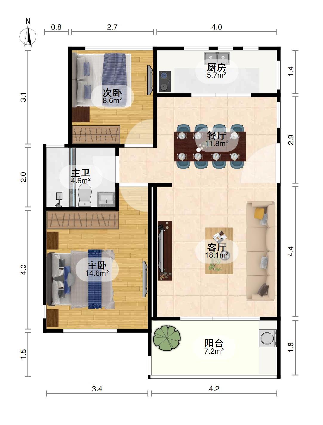 南岸花园西区,普通2室2厅1卫1阳台地铁沿线超值因房子小换大黄金地8