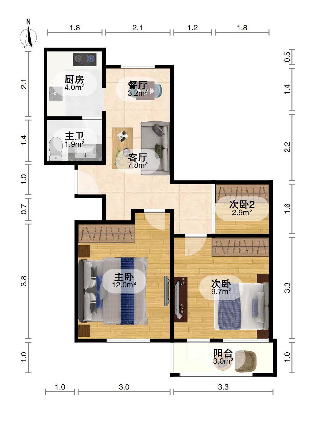 二七北路,出入方便，楼层好，装修好。看房方便10