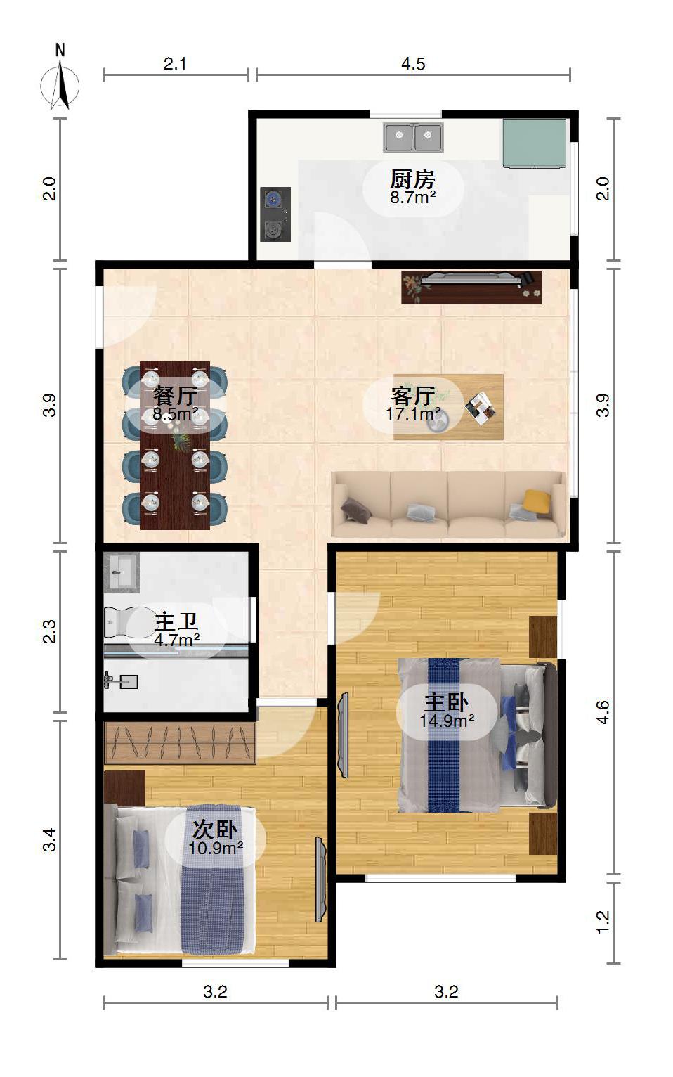 凤凰城,凤凰城24住23精装修91平南北双阳北厨东山亮厅47万9