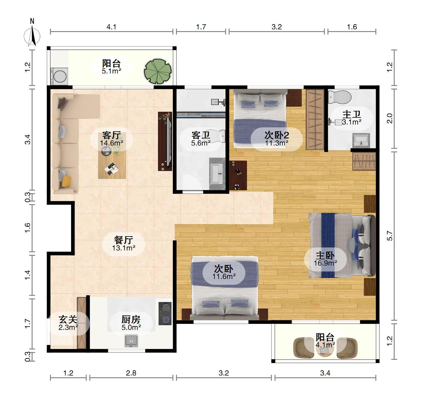 阳光佳苑,阳光佳苑地铁精装3室2厅2卫2阳台，交通便利，设施齐全13