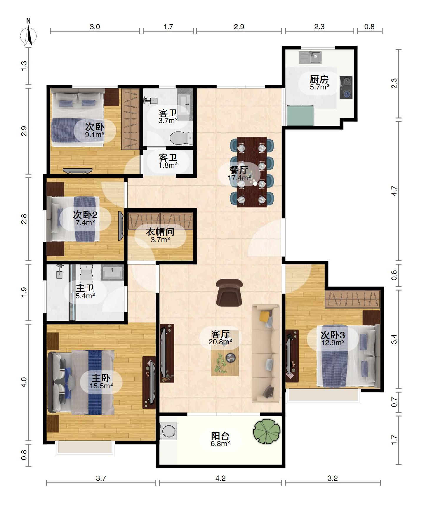 镜湖新区灵芝镇毛坯4室2厅2卫二手房出售12