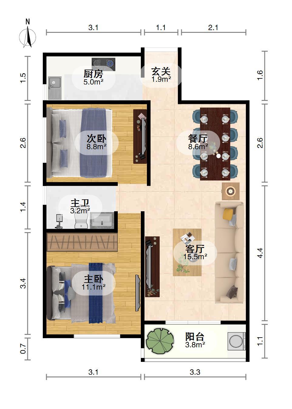 东兴天地E区,有钥匙东兴天地，两室两厅毛坯 出售12