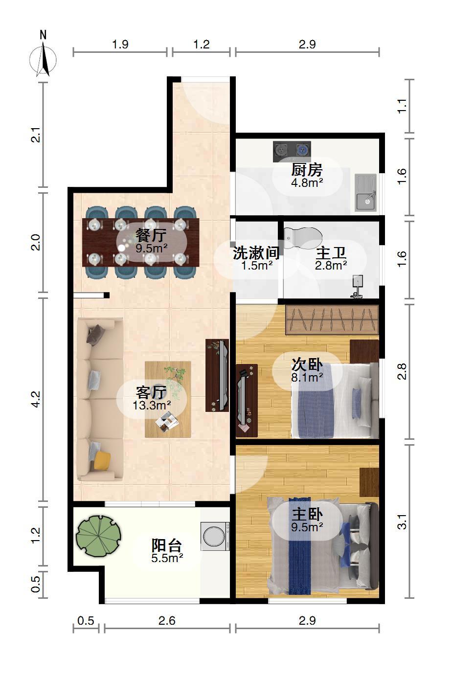 幸福时代,幸福时代 电梯2房 自住装修 看房预约10