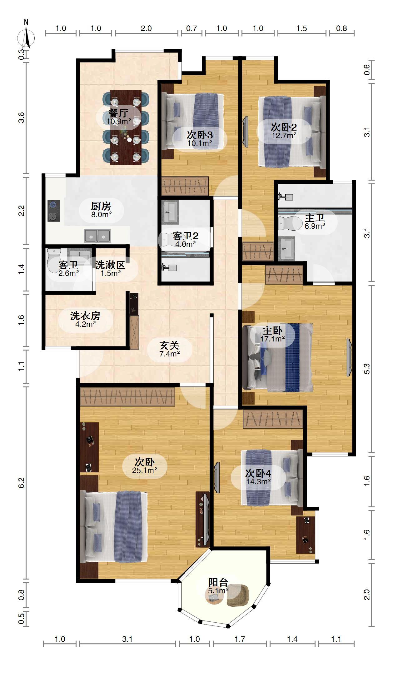 松涛苑E区,松涛苑E区 普通带家具家电 房东诚心出售11