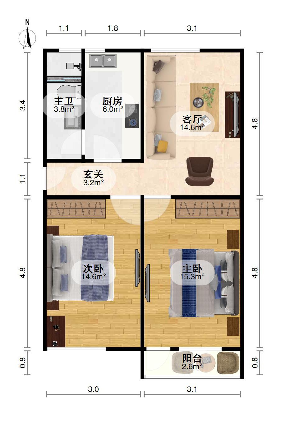 阳明路儿童医院宿舍,业主狂甩超超值,精装售8