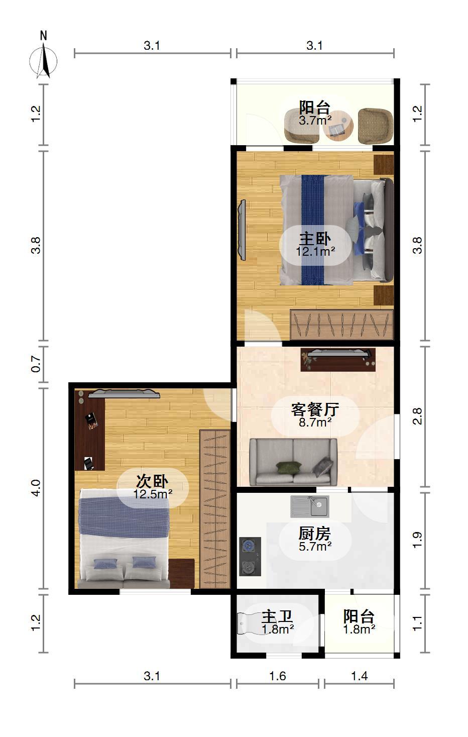 代李湾,代李湾位置好、格局棒、随时入住12