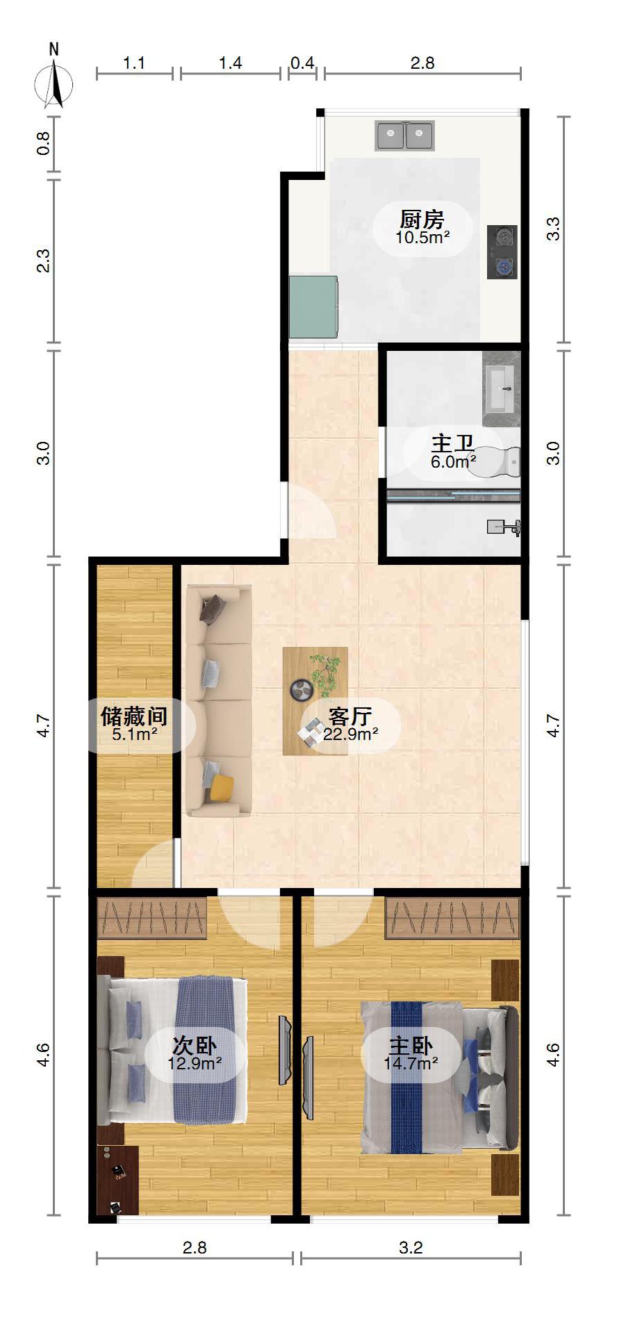 武都路东口,武都路精装修拎包入住二室急卖11