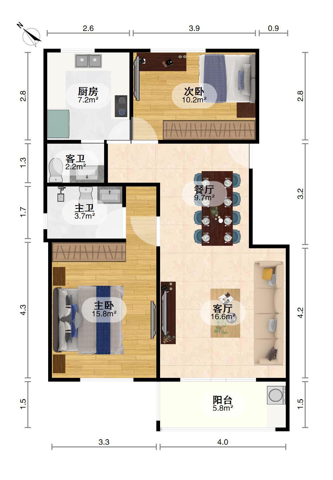 佐岸明珠,户型好，位置好，房东诚心出售10