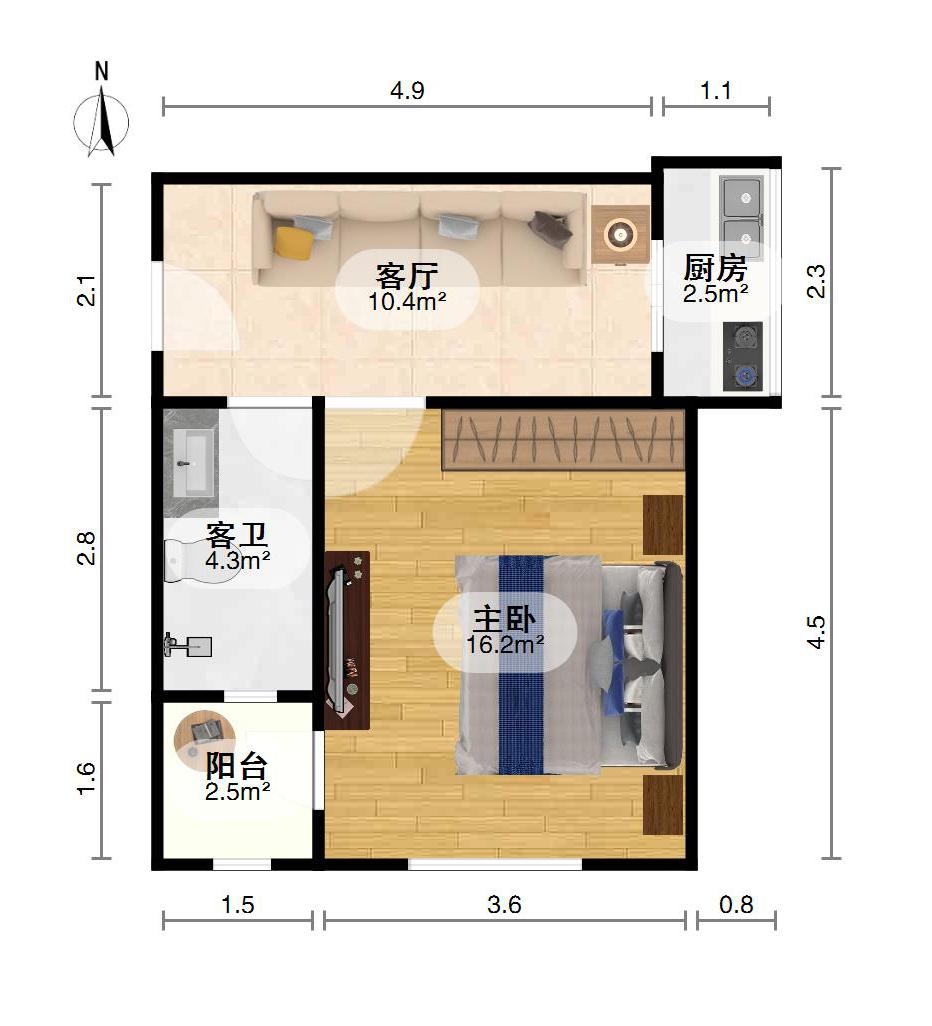 兴隆大家庭,兴隆大家庭30住13精装东南户型61平17万可贷款11