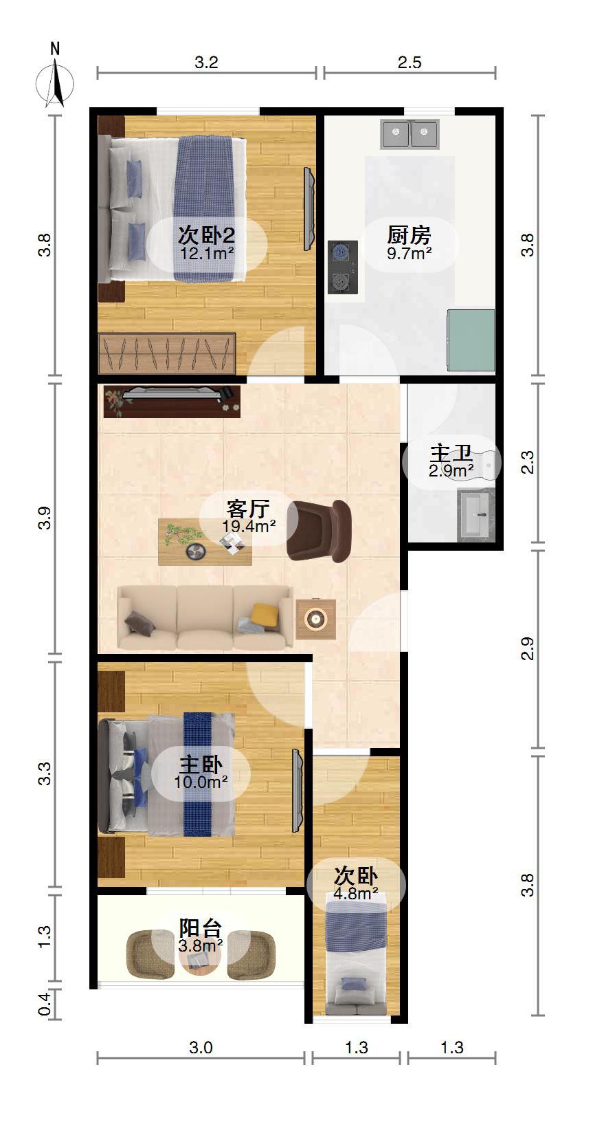 二七北路司法宿舍,育新小学 育新中学双学校地铁口 房东降价急售14