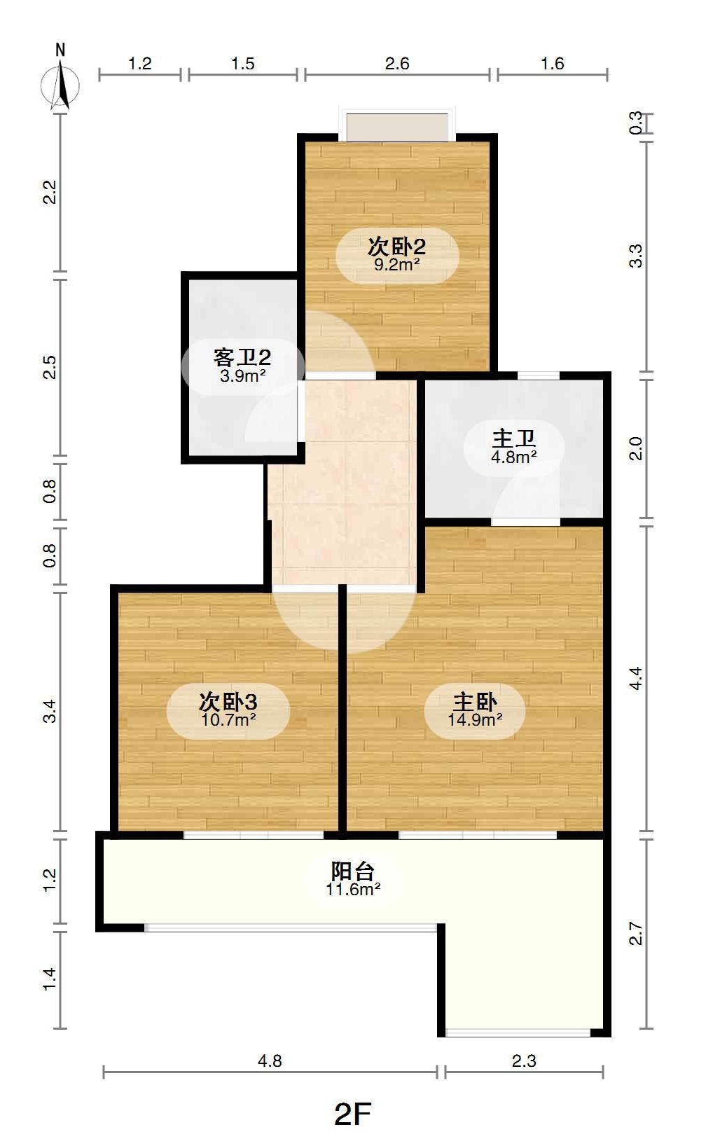 绿地中央公园,户型好，难得一见的户型,总价低,朝向好17