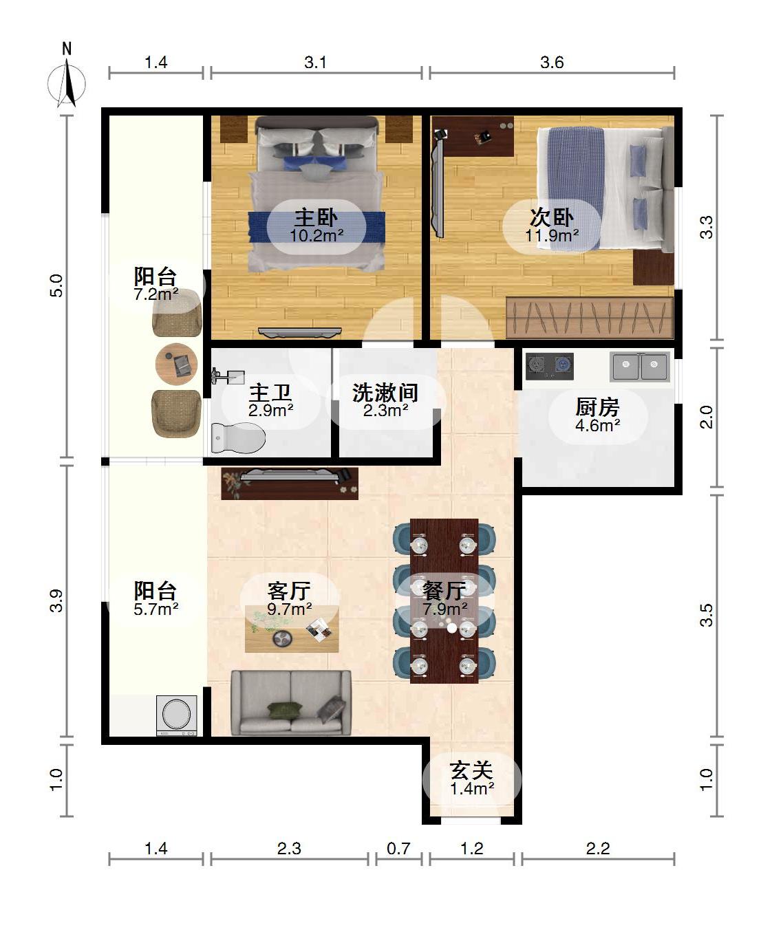 阳光美墅,阳光美墅，精装自住两房 卓小+华师附中11