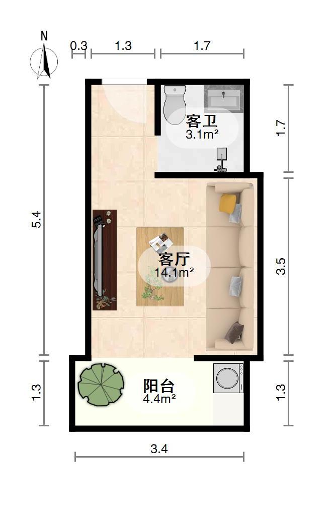 广汇东湖城,东湖公园旁边、广汇东湖城精装单身公寓出售13