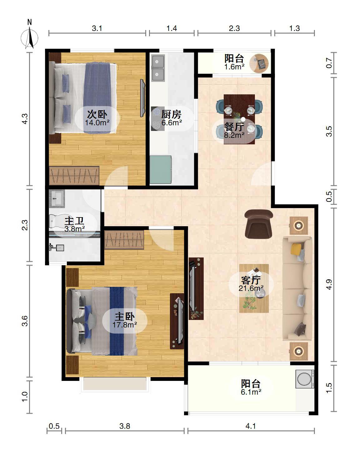 凤凰城凤翔苑,紧邻地铁口,经典小房型,仅售208万元12