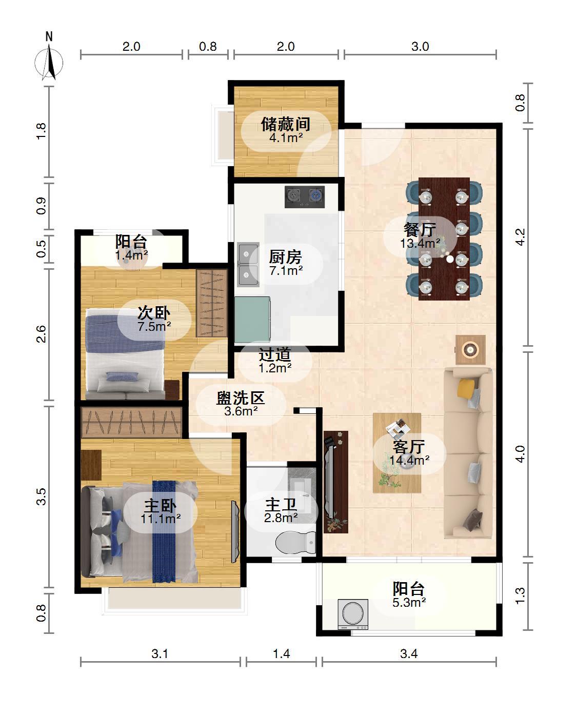 保利公园九里,九里中间楼栋三房，精装修，可拎包入住，楼间距开阔9