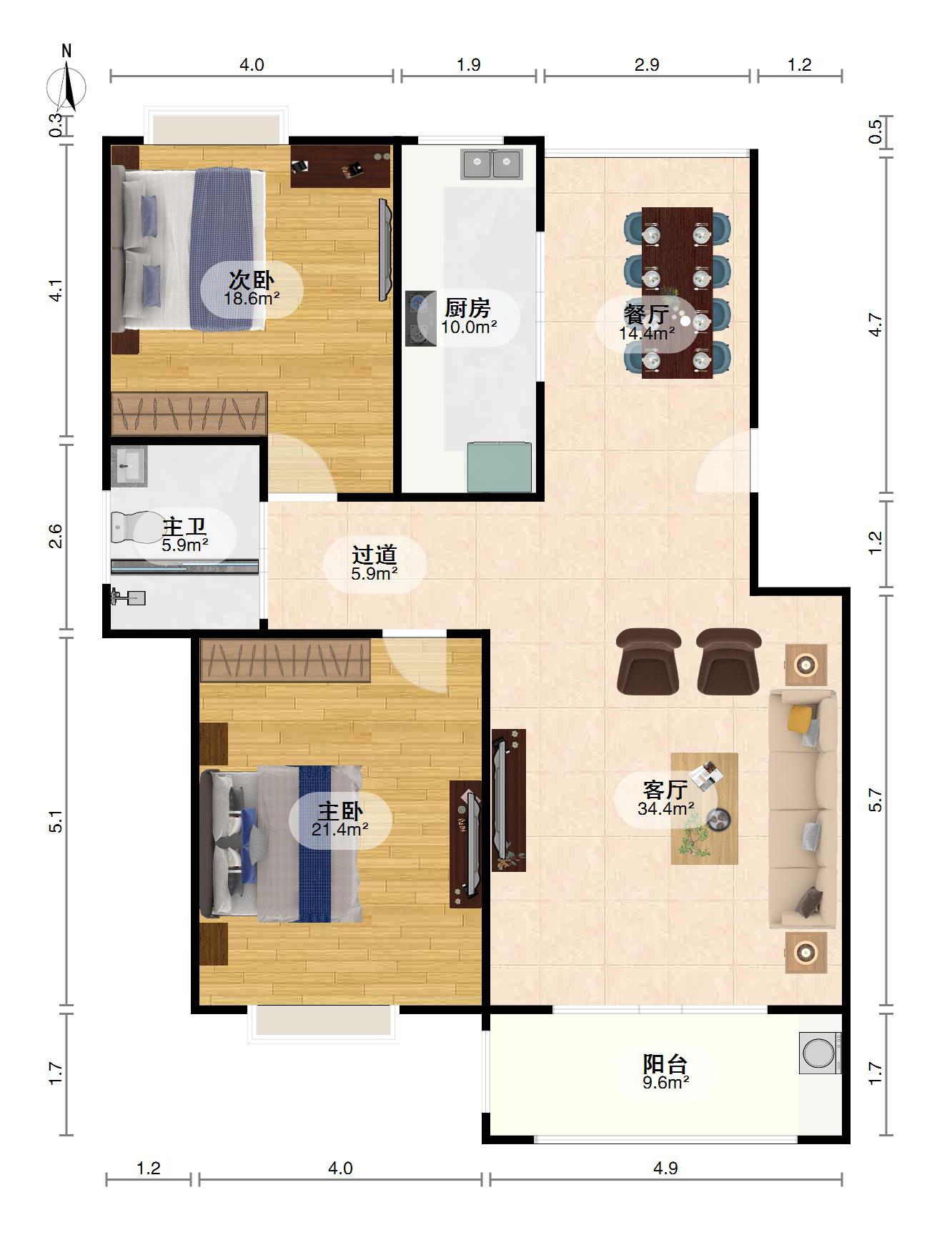 玉带明珠,玉带明珠115万元100㎡地铁口10