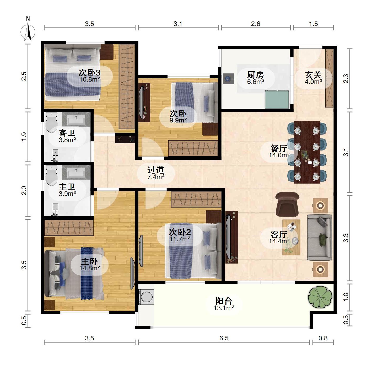 东风凤凰城二期,全屋定制家具，家电齐全，109万13