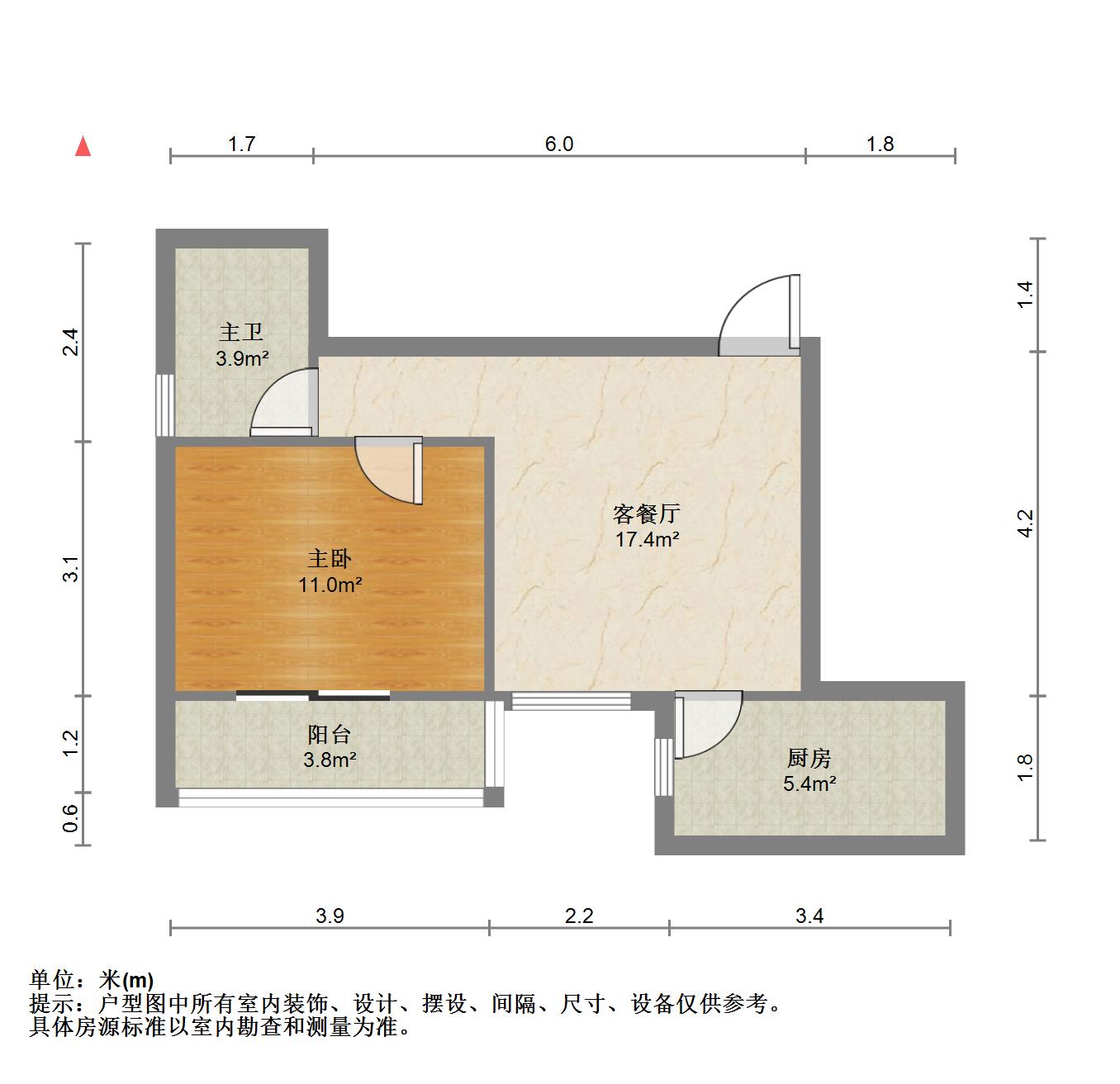 东兴天地D区,一室一厅好房，房东急用钱，诚心卖10