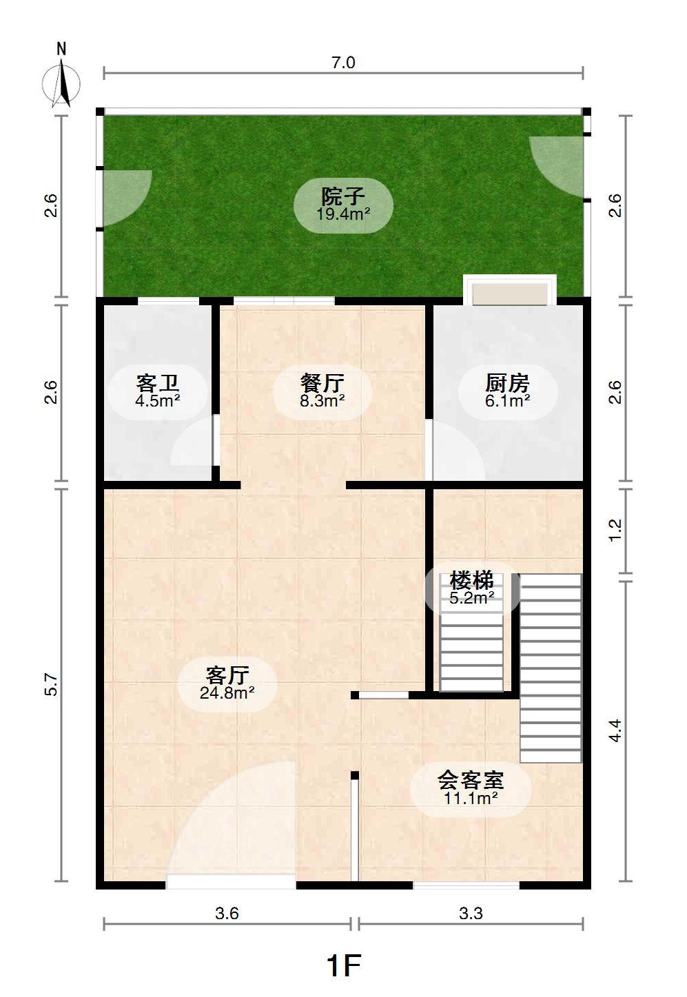 李山巷,南北通透,6室3厅3卫2阳台全南,户型非常棒,有户型为证14