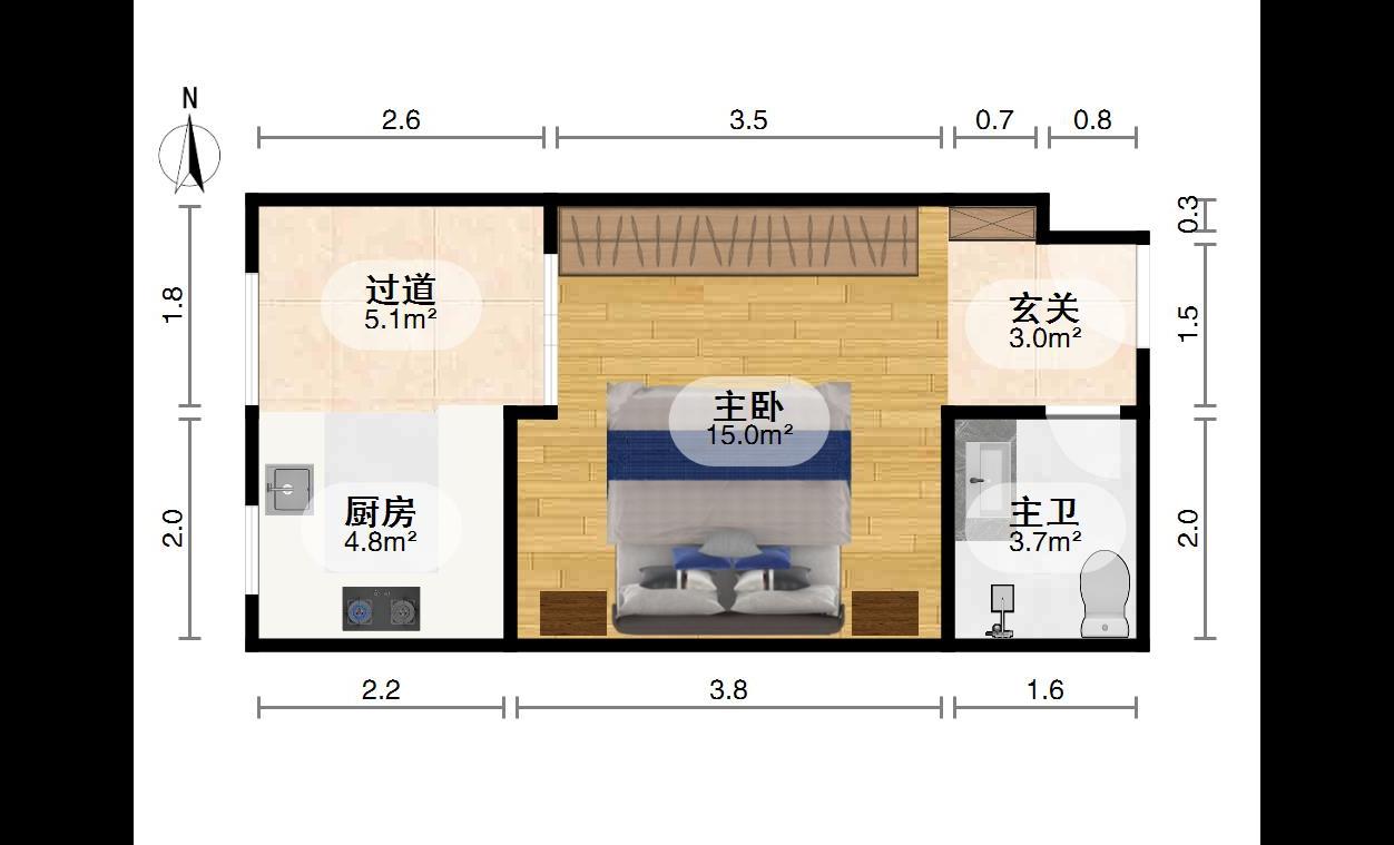 哈乐城中杰阳光,真正的地铁楼盘，哈乐城中杰阳光精致1室1厅1卫1阳台9