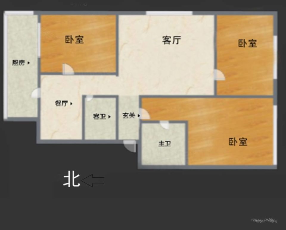 双桥区五烈路普通3室2厅2卫二手房出售2