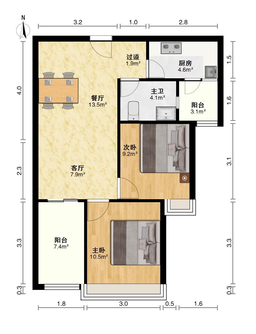 保利中央公馆,公馆四期两房，人车分流，产证满二，中高楼层，房主诚心出售9