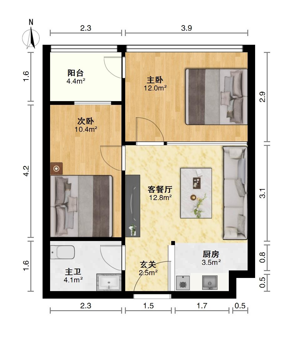 北大资源首座,北大资源首座，北向看汉江，视野宽阔。13