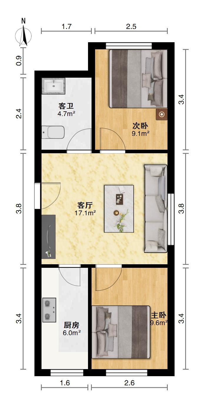 万盛家园,万盛家园回迁24住11精装南北71平27.8万可贷款9