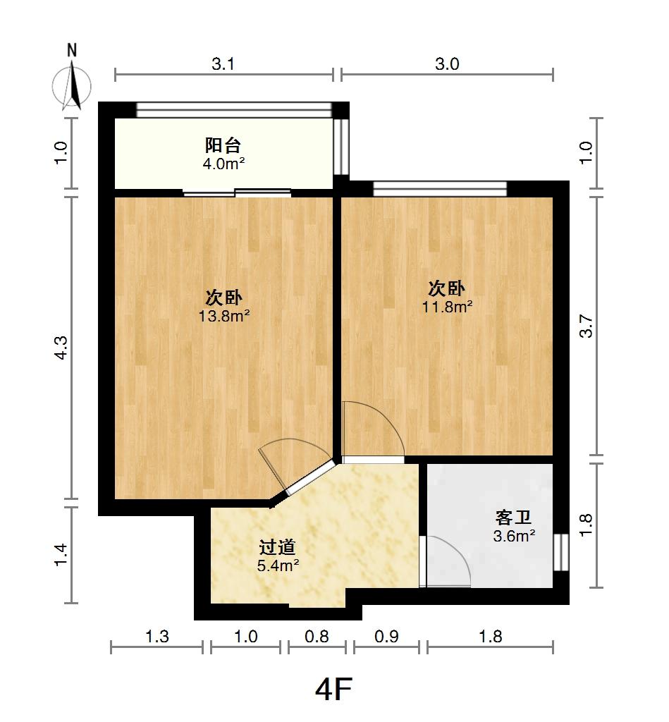 松涛苑E区,松涛苑E区交通便利普通4室2厅3卫2阳台，满514