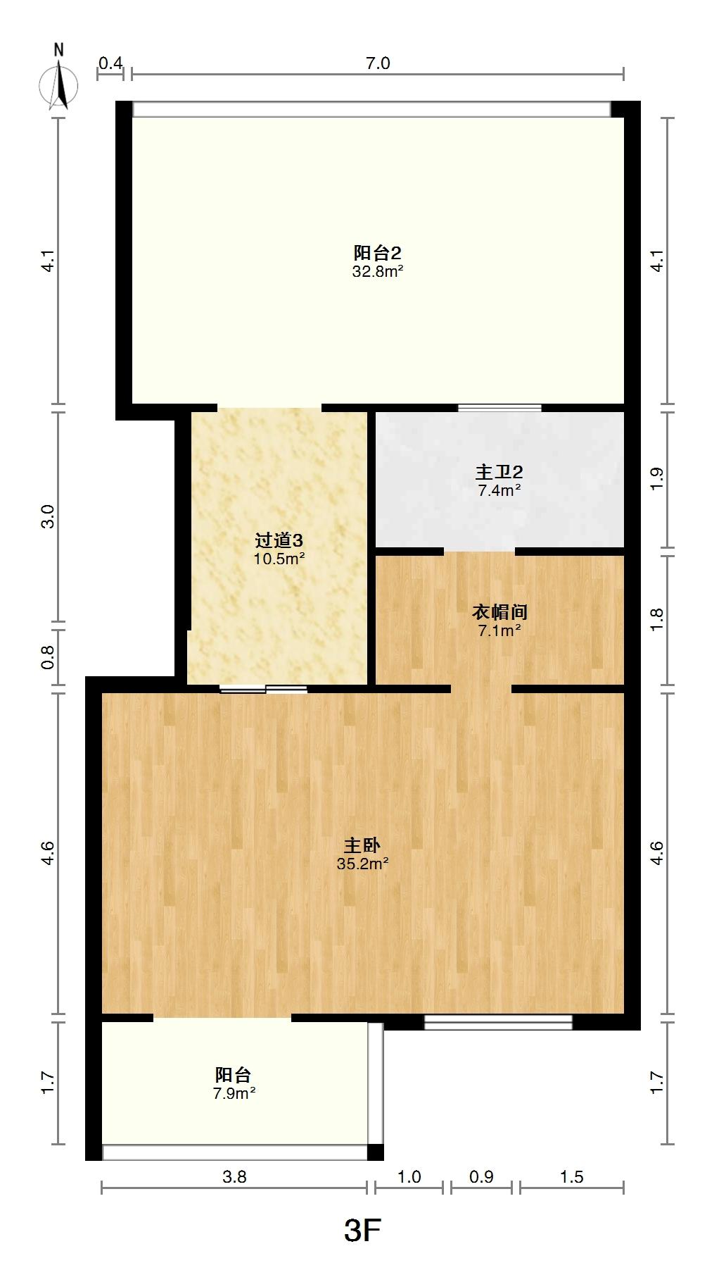 中梁国宾一号,国宾3层别墅实用面积达300平带前后花园15