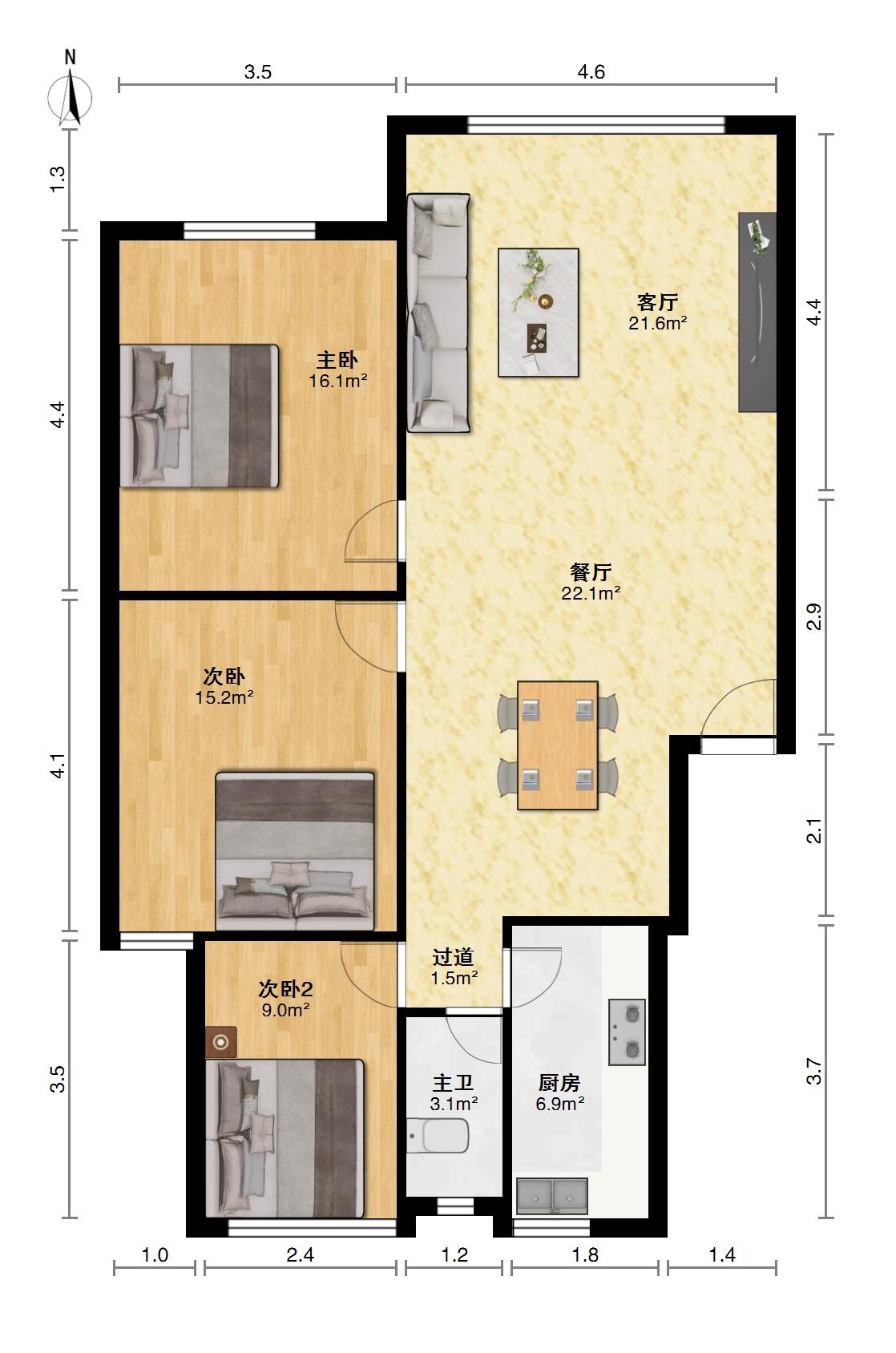 三湾路,三湾住房 112平米11