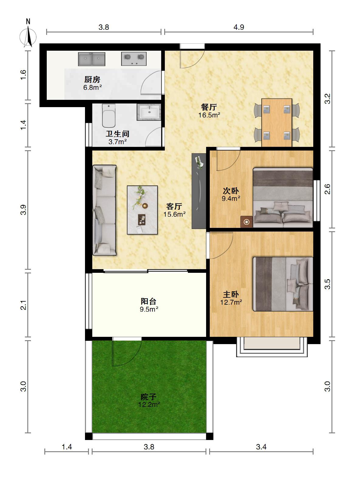 溪湖家园,房东诚心售卖 看房预约 采光充足 户型方正13