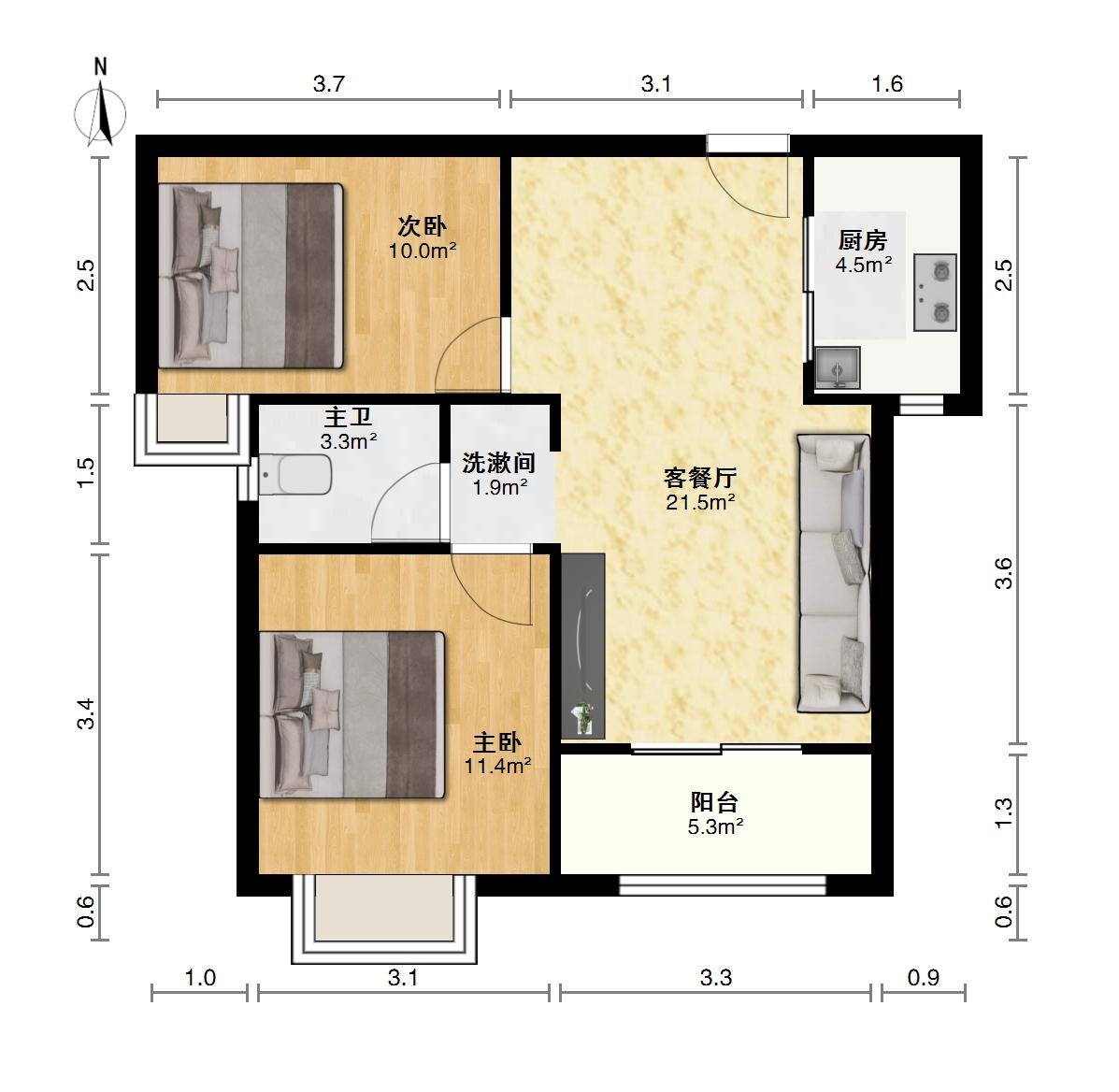 纽宾凯汉city锦城,纽宾凯锦城2栋78稀户型，业主自住保养炒几好9