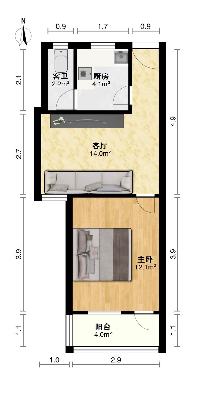 桃苑一区,业主诚心出售，看房提前预约10