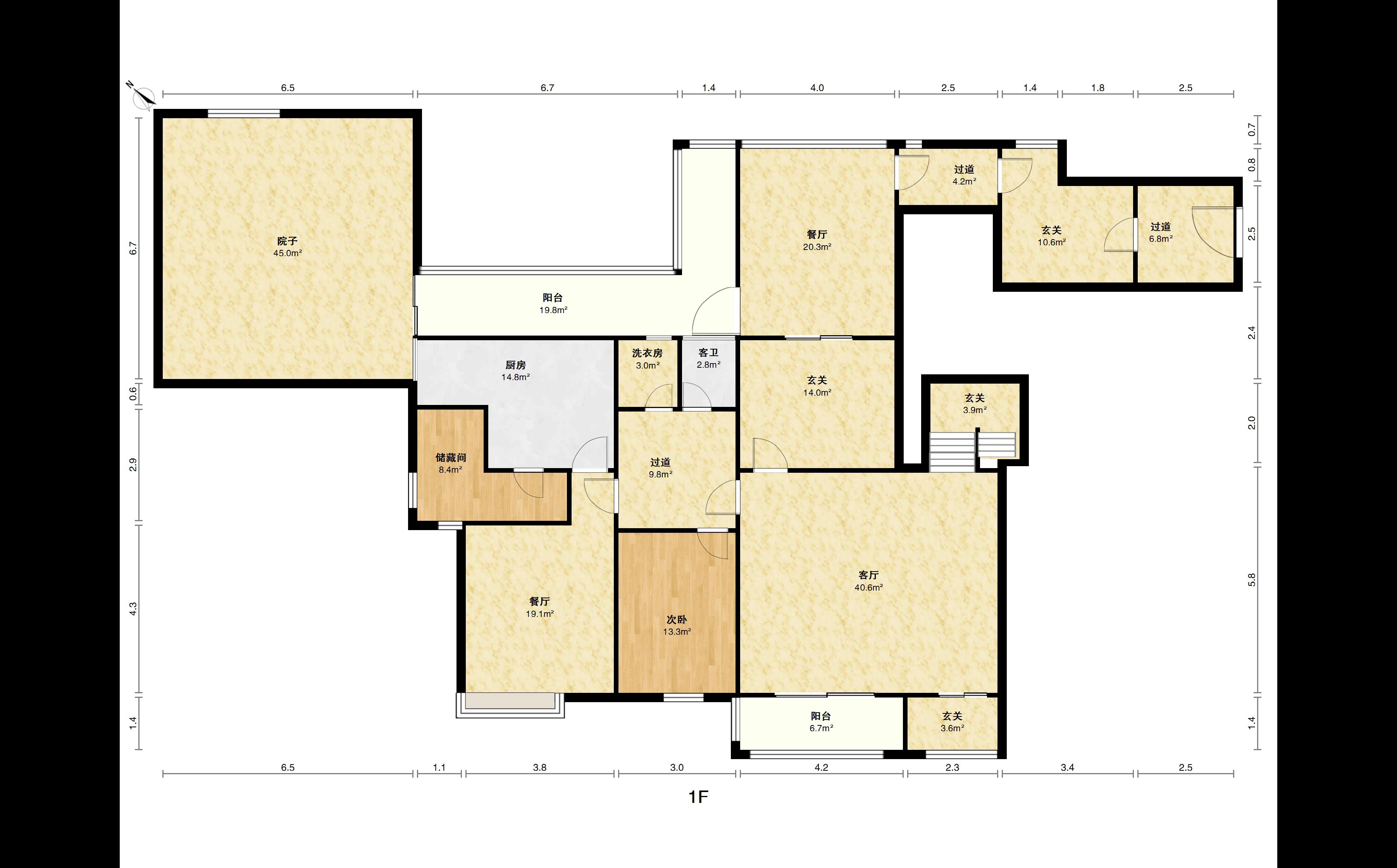 紫江花园,精装4室2厅2卫2阳台真漂亮，错层设计201-301打通14