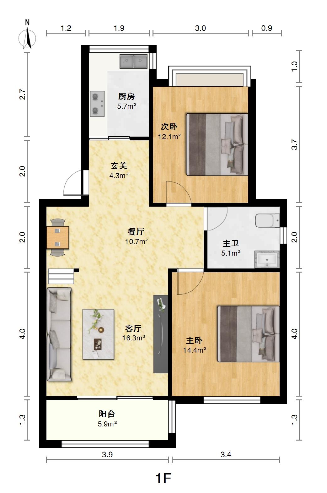 幸福时光一期,幸福时光一期超好的地段，住家舒适13