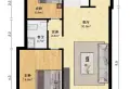 二居 剑桥郡十三期南北通透 无连廊精装修有本面积84.13平14