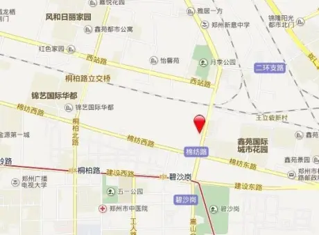 蓝雀花园-中原区月季公园嵩山路与棉纺路交汇处