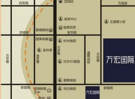 万宏国际-盘龙区火车北站联盟路与万宏路交汇处