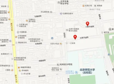 小新开胡同-西城区什刹海四川饭店恭王府店西北面