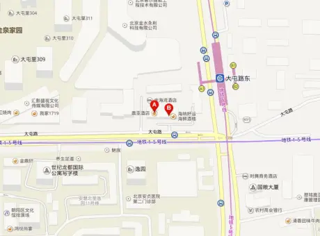 奥亚酒店-朝阳区亚运村北四环大屯里地铁5号线