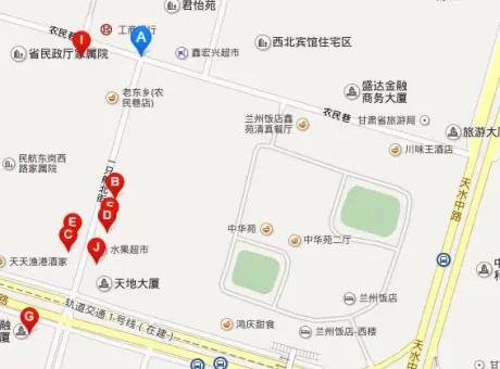 一只船北街-城关区盘旋路一只船北街