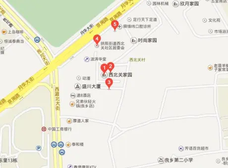 西北关家园-房山区良乡月华大街盛川大厦东侧