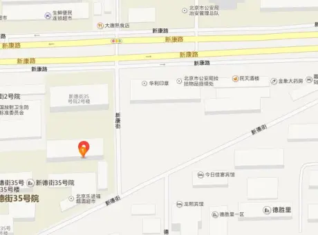 新康街35号-西城区新街口二炮医院往东100米