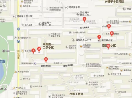 团结湖中路南小区-朝阳区团结湖团结湖中路,与团结湖路路口以东约200米路南