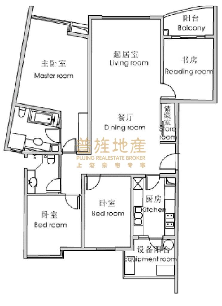 仁恒滨江园三期 四房出租一直自己住保养好-仁恒滨江园三期租房