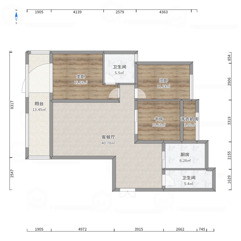 八方小区B区,八方小区B区，南北通透 安静 视野开阔 可看八方公园12